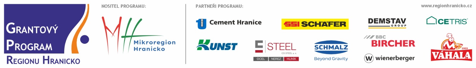 Grantovy program Regionu Hranicko